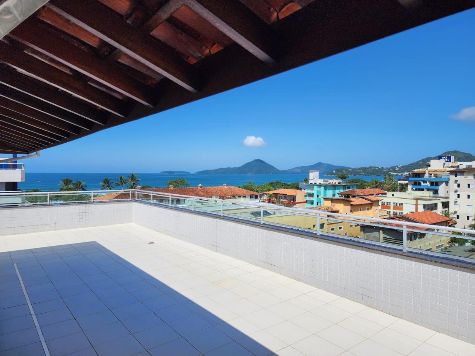 Ferienwohnung Ape Majestoso - 100M Praia Grande, Terraco Com Churrasqueiras E Linda Vista Mar Ubatuba Exterior foto